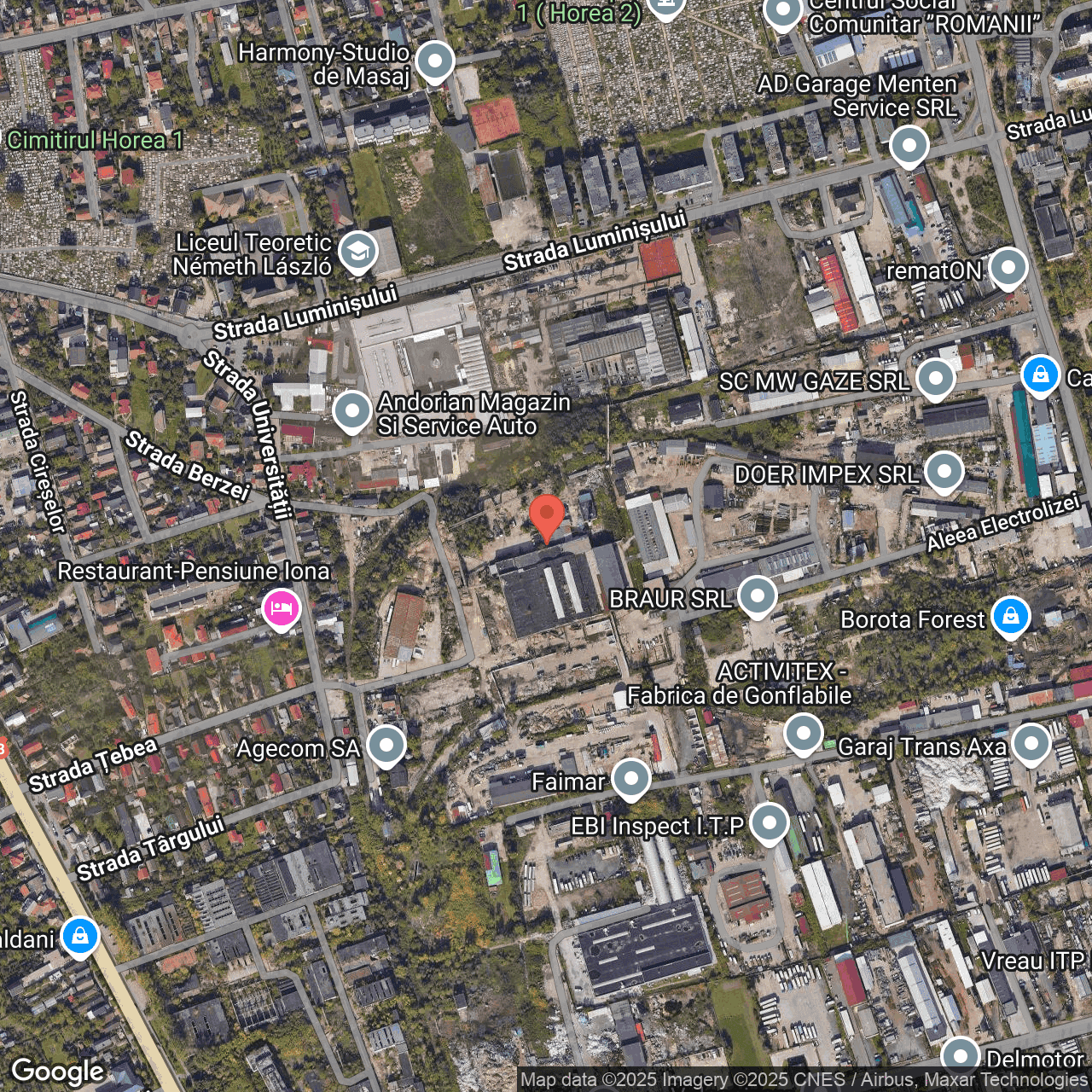 Poza harta hybrid, zoom 16, adresa strada Universității, Baia Mare, , judetul