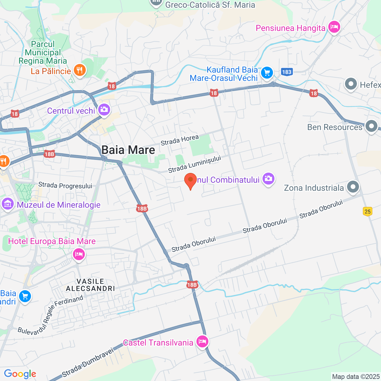 Poza harta streetview, zoom 14, adresa strada Universității, Baia Mare, , judetul