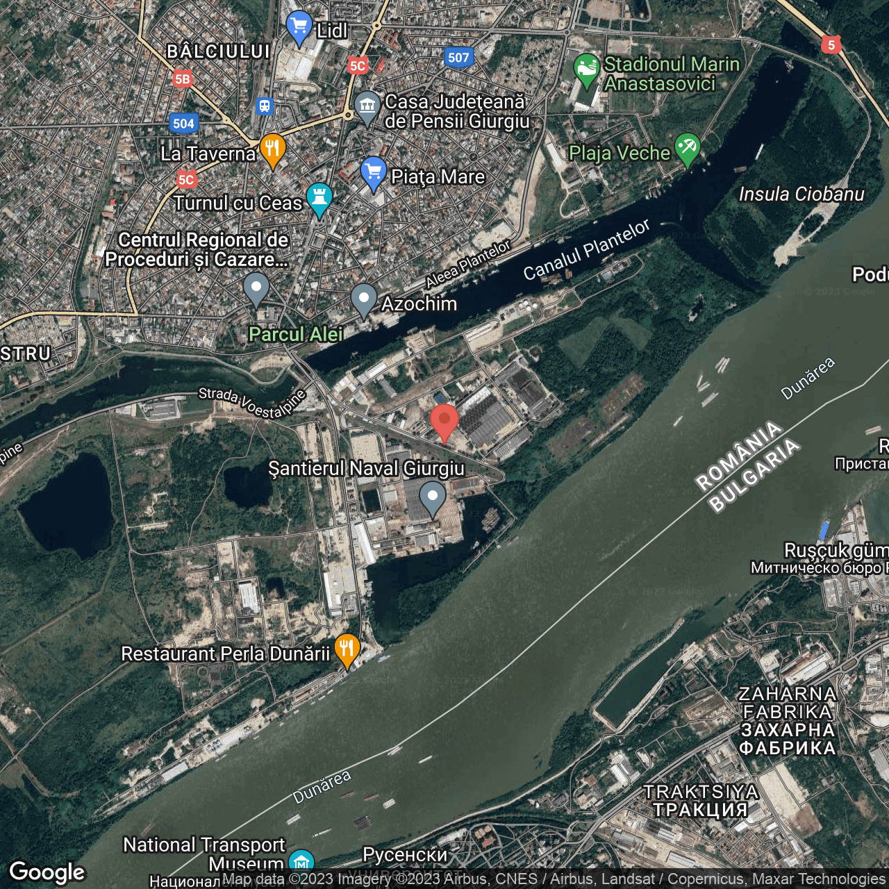 Poza harta hybrid, zoom 14, adresa Giurgiu, , judetul