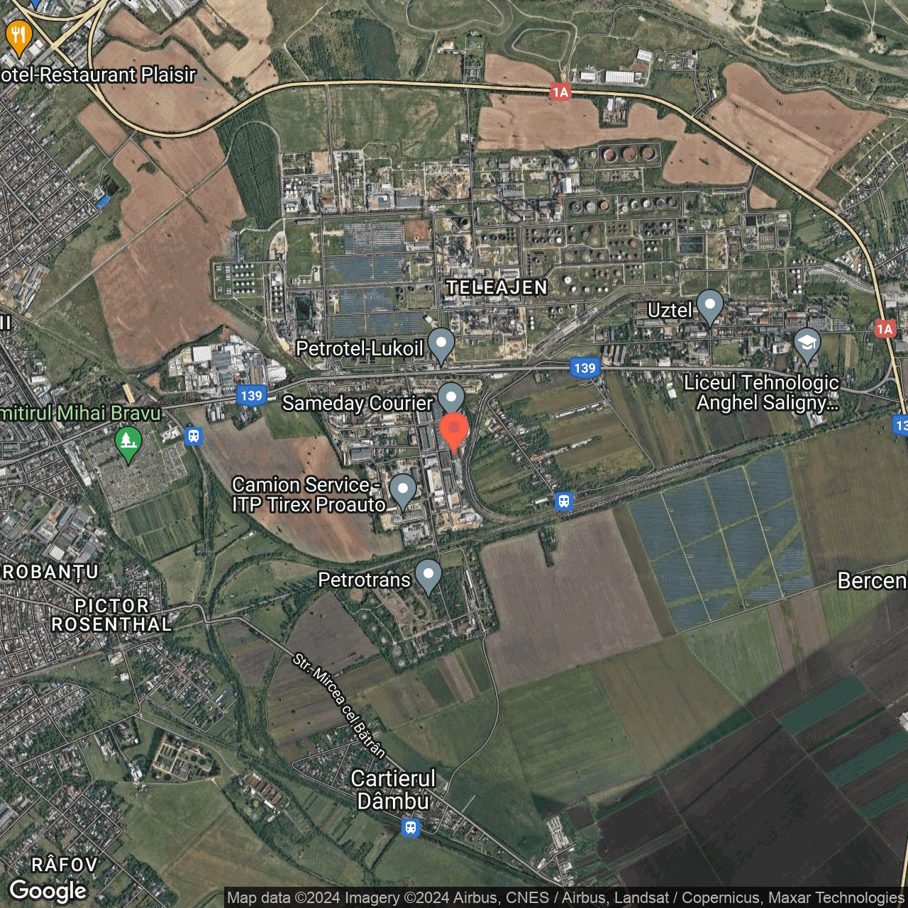 Poza harta hybrid, zoom 14, adresa Ploiești, str. Pompelor nr. 3, , judetul