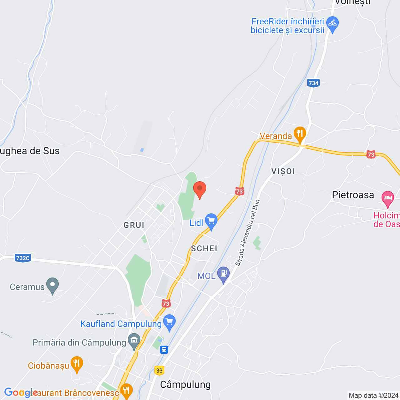 Poza harta streetview, zoom 14, adresa Campulung Arges, , judetul