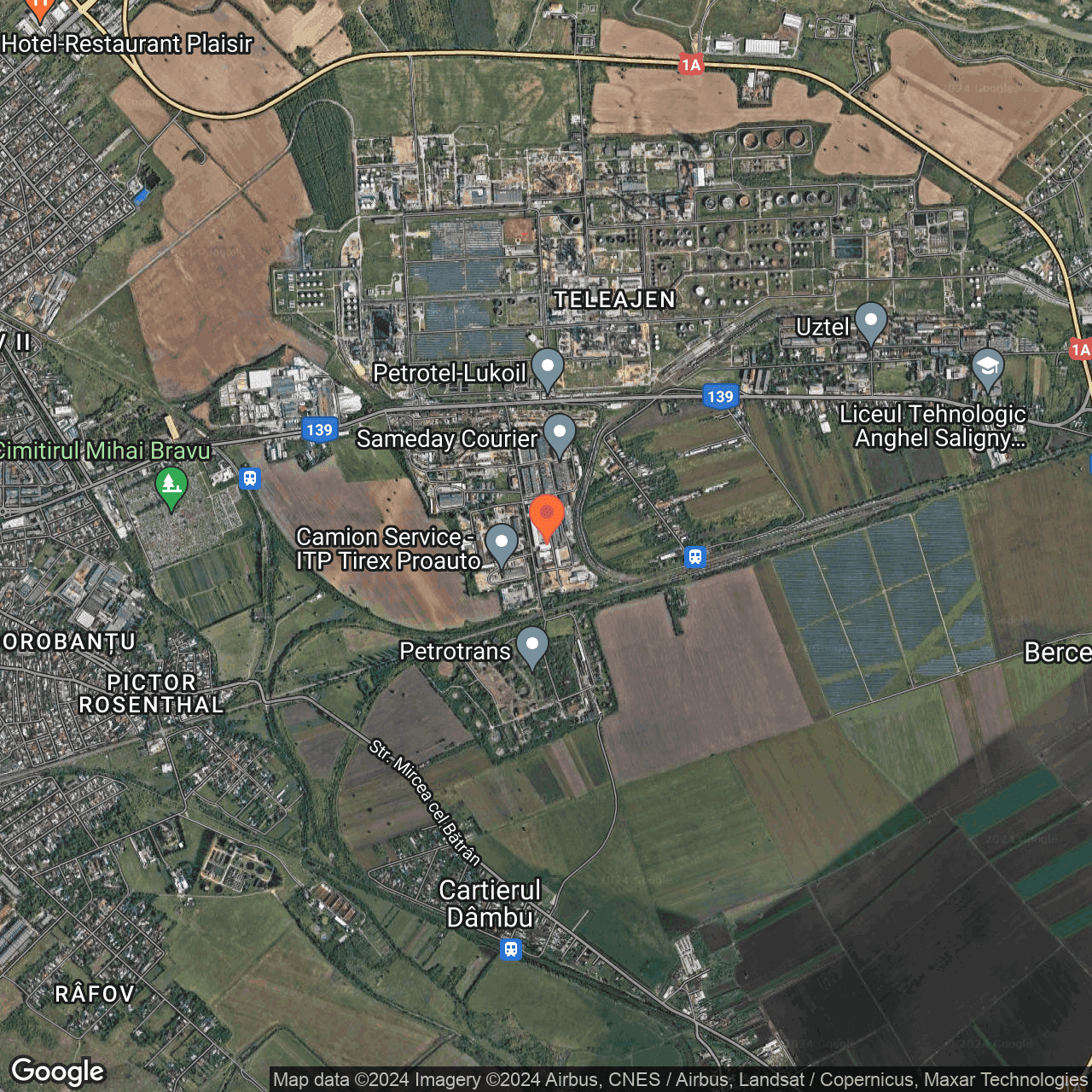 Poza harta hybrid, zoom 14, adresa Ploiești, str. Pompelor nr. 3, , judetul