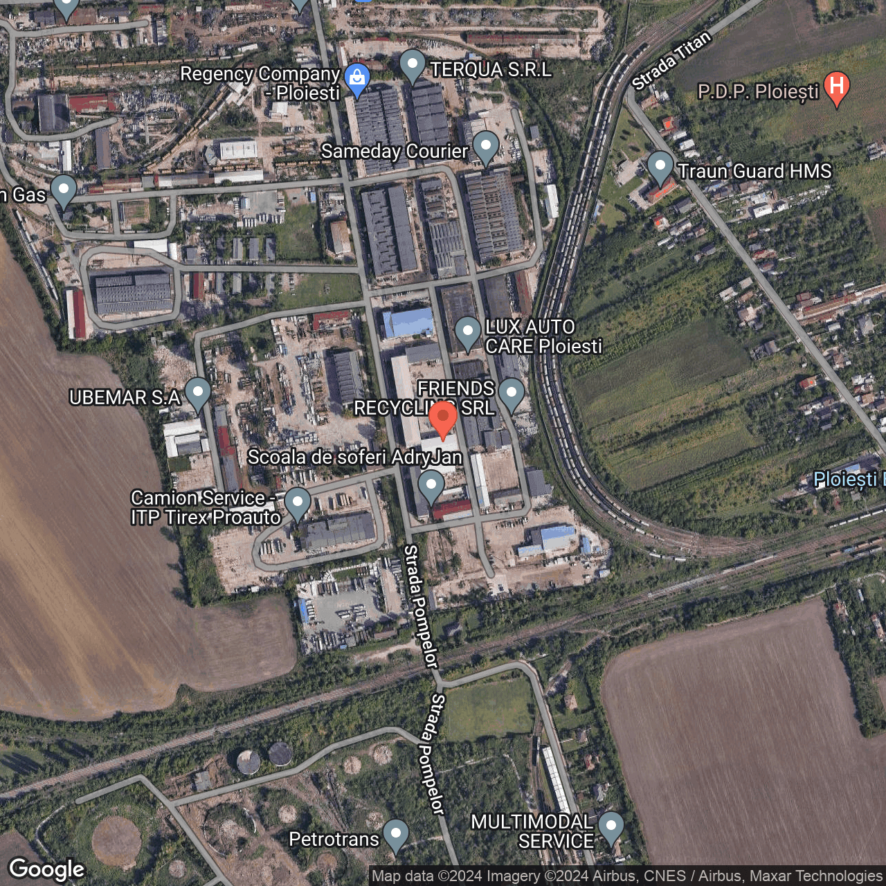 Poza harta hybrid, zoom 16, adresa Ploiești, str. Pompelor nr. 3, , judetul