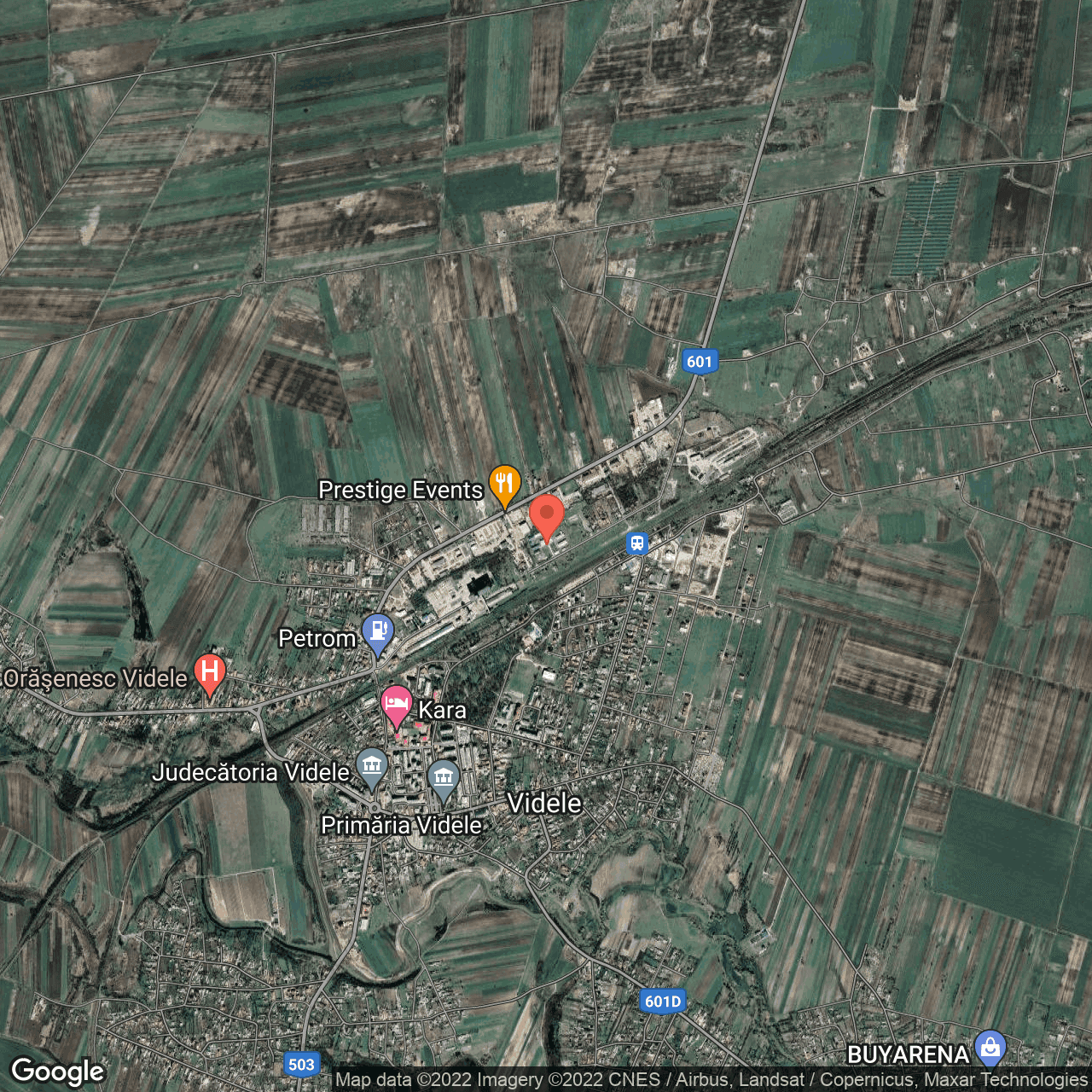 Poza harta hybrid, zoom 14, adresa Videle, judetul Teleorman