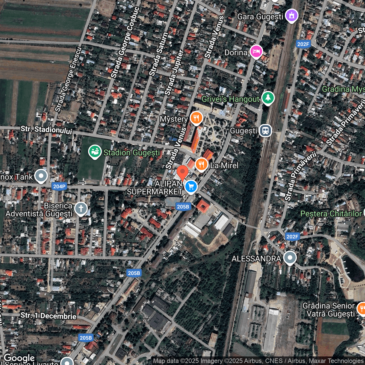 Poza harta hybrid, zoom 16, adresa Gugesti, str. Mihail Kogalniceanu Vrancea, , judetul