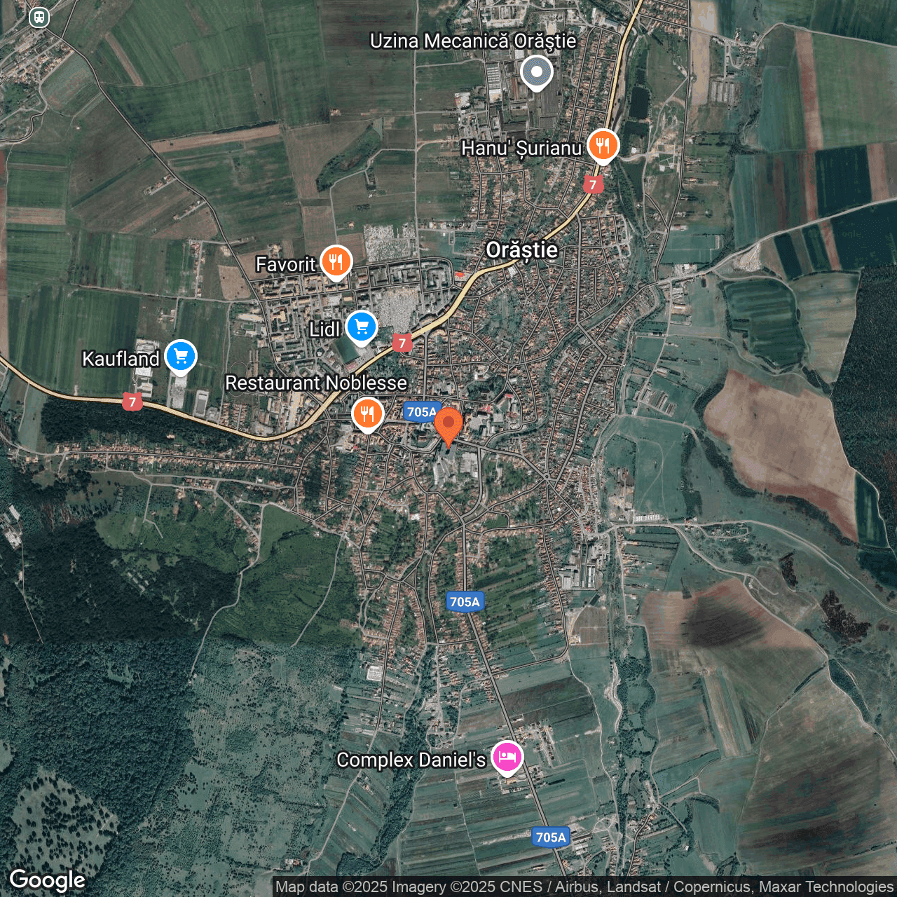 Poza harta hybrid, zoom 14, adresa Orastie, str. Gh. Lazar, nr. 2, , judetul