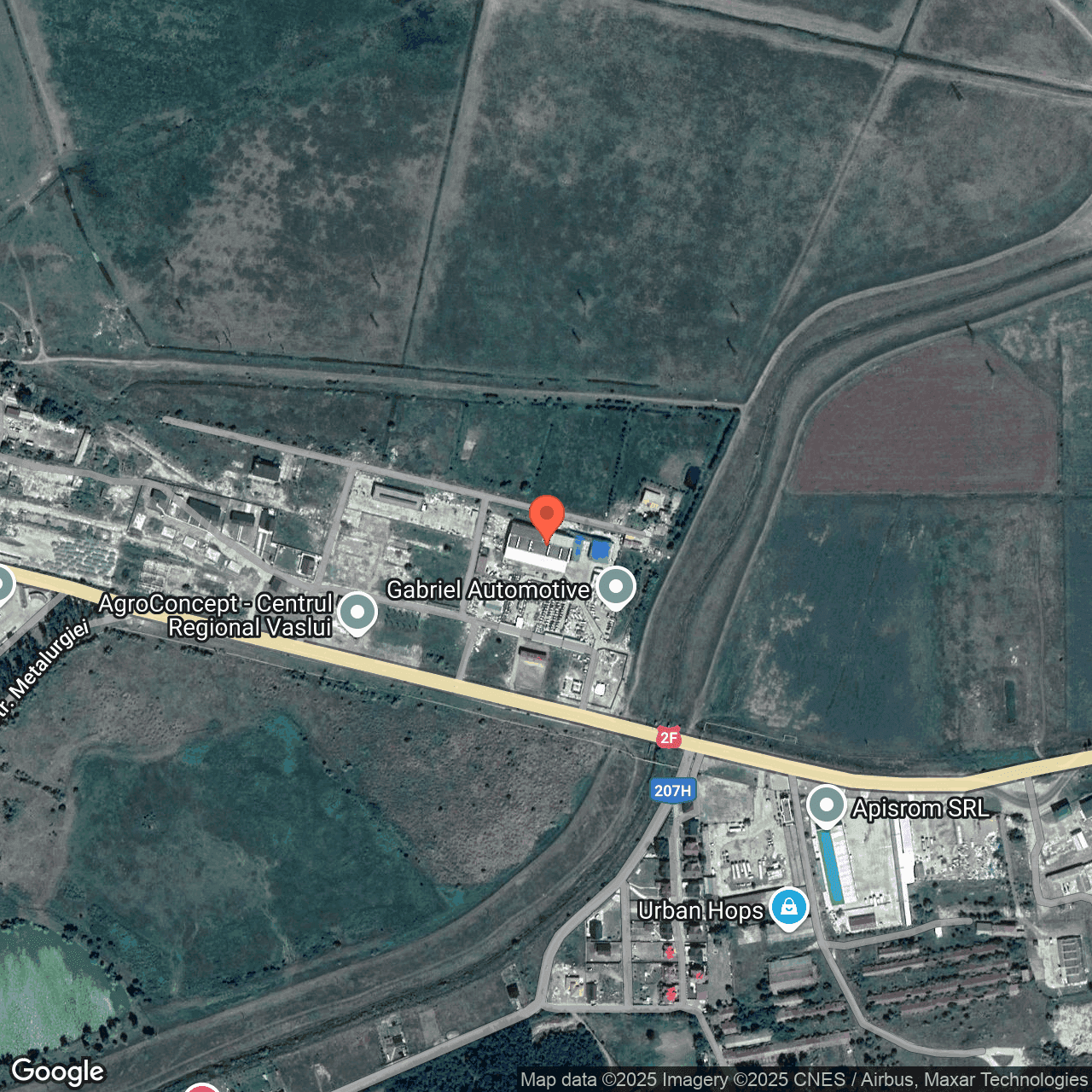 Poza harta hybrid, zoom 16, adresa VASLUI, STR. CERAMICII NR. 40, , judetul