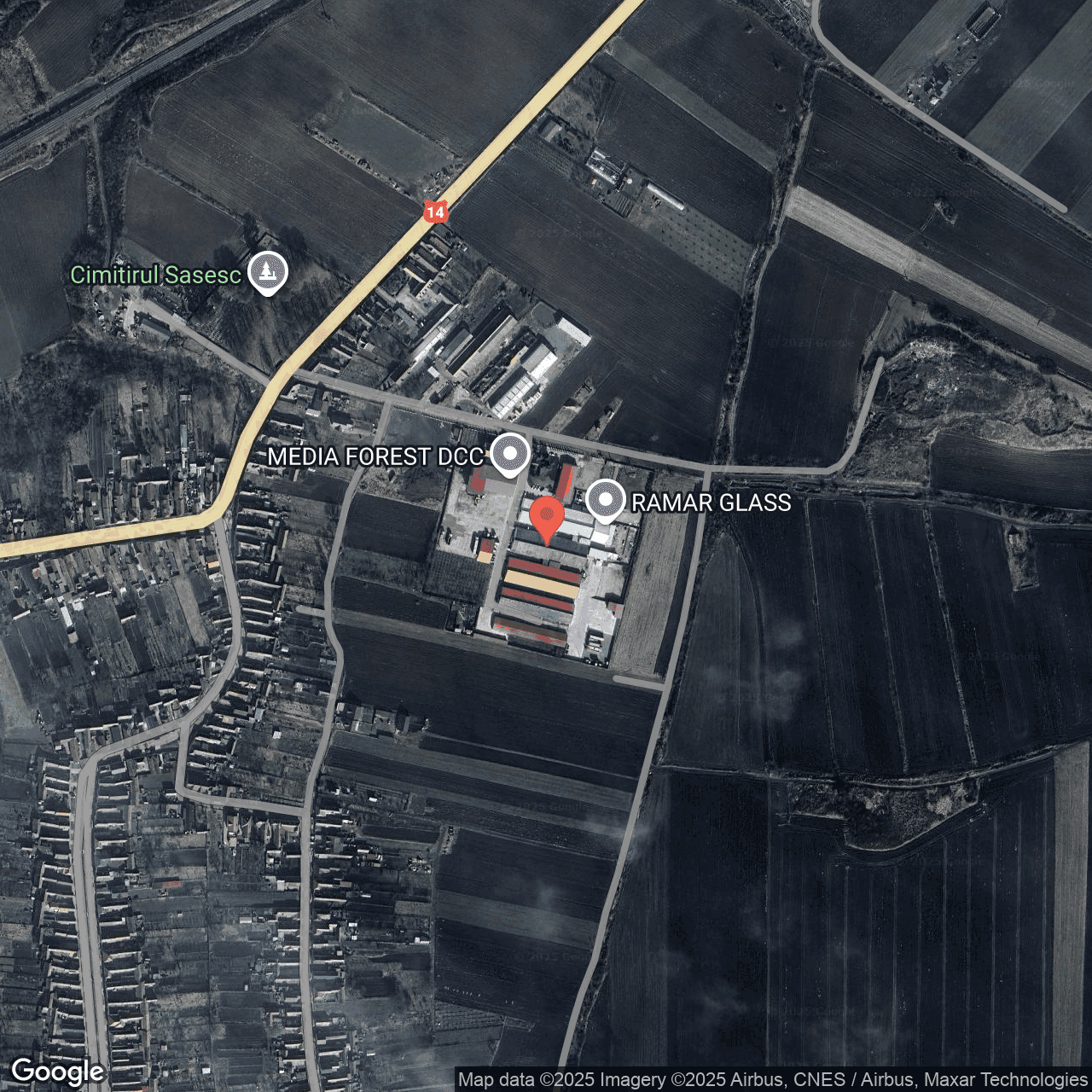 Poza harta hybrid, zoom 16, adresa Brăteiu, nr. 550, județ Sibiu, , judetul