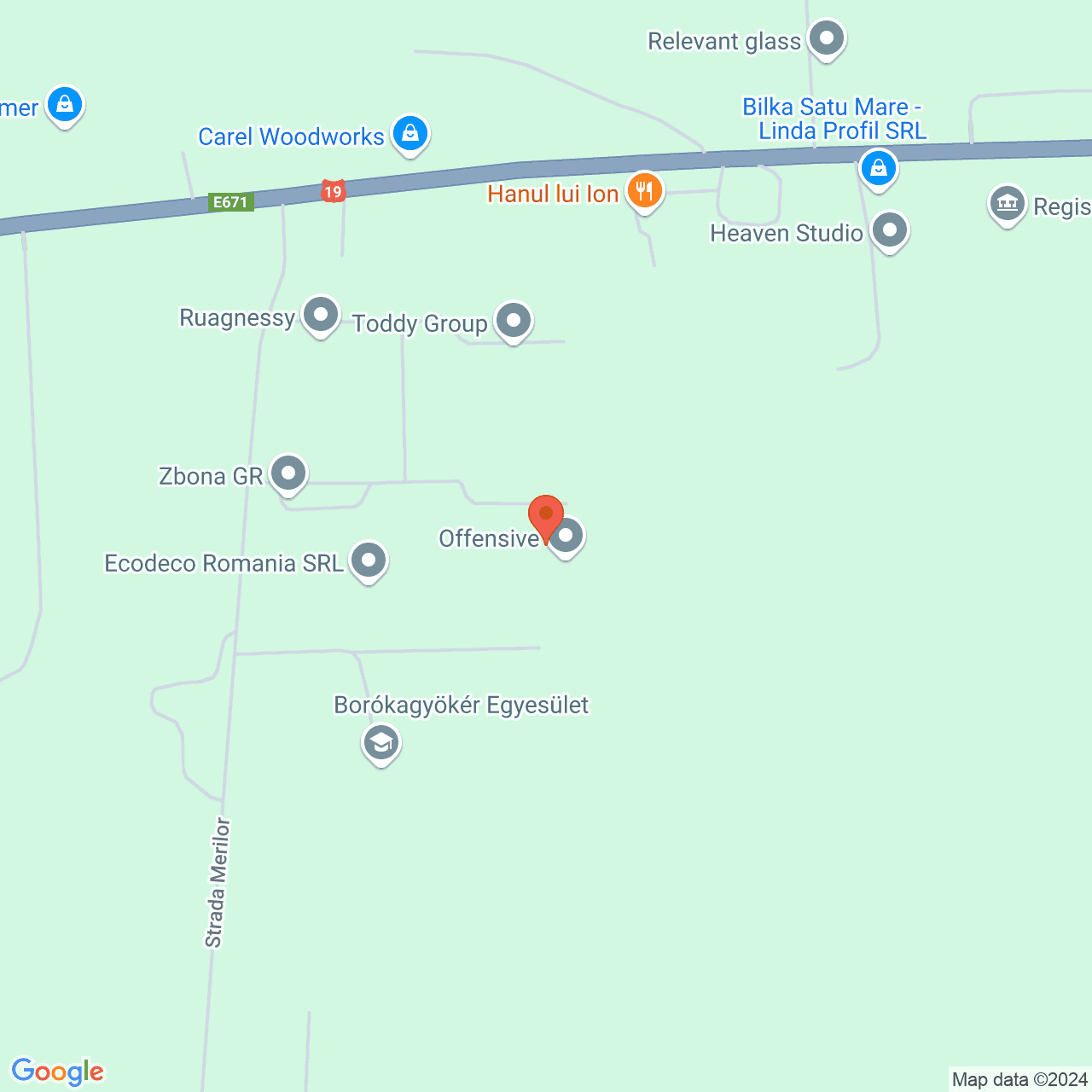 Poza harta streetview, zoom 14, adresa atu Mare, strada Merilor, nr. 42, , judetul