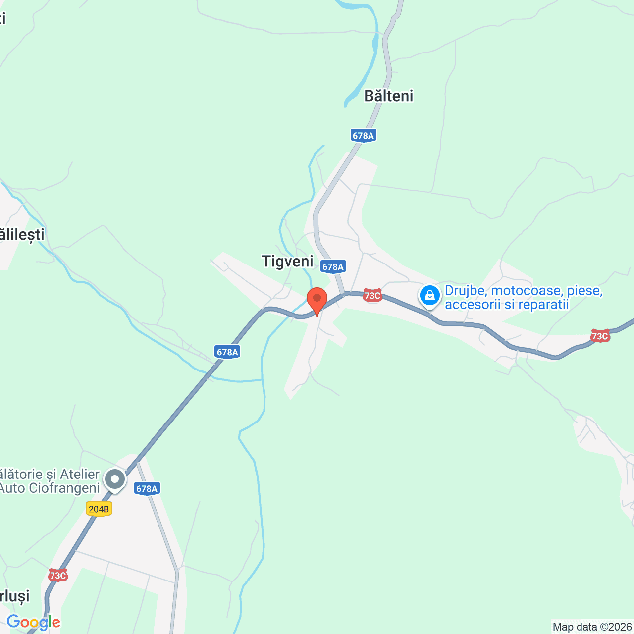 Poza harta streetview, zoom 14, adresa Tigveni Arges, , judetul