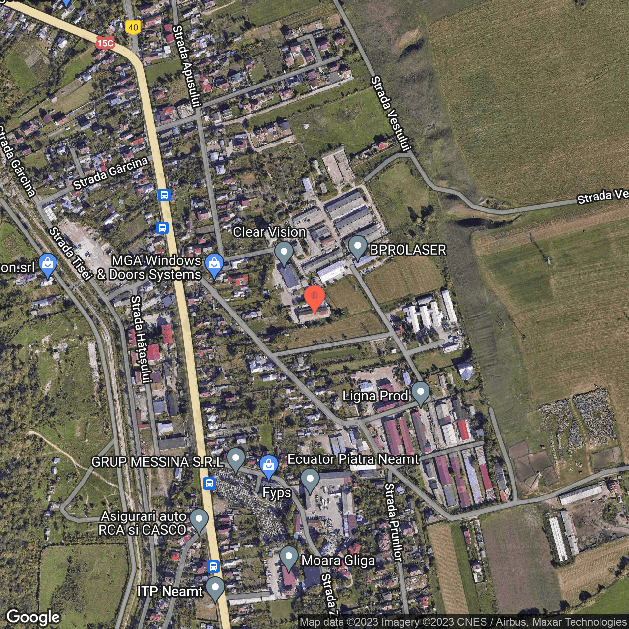 Poza harta hybrid, zoom 16, adresa Piatra Neamț, str. Apusului, nr. 19, , judetul