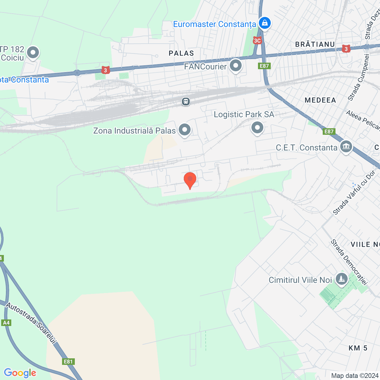 Poza harta streetview, zoom 14, adresa Constanta, Strada Industriala, nr. 9, , judetul