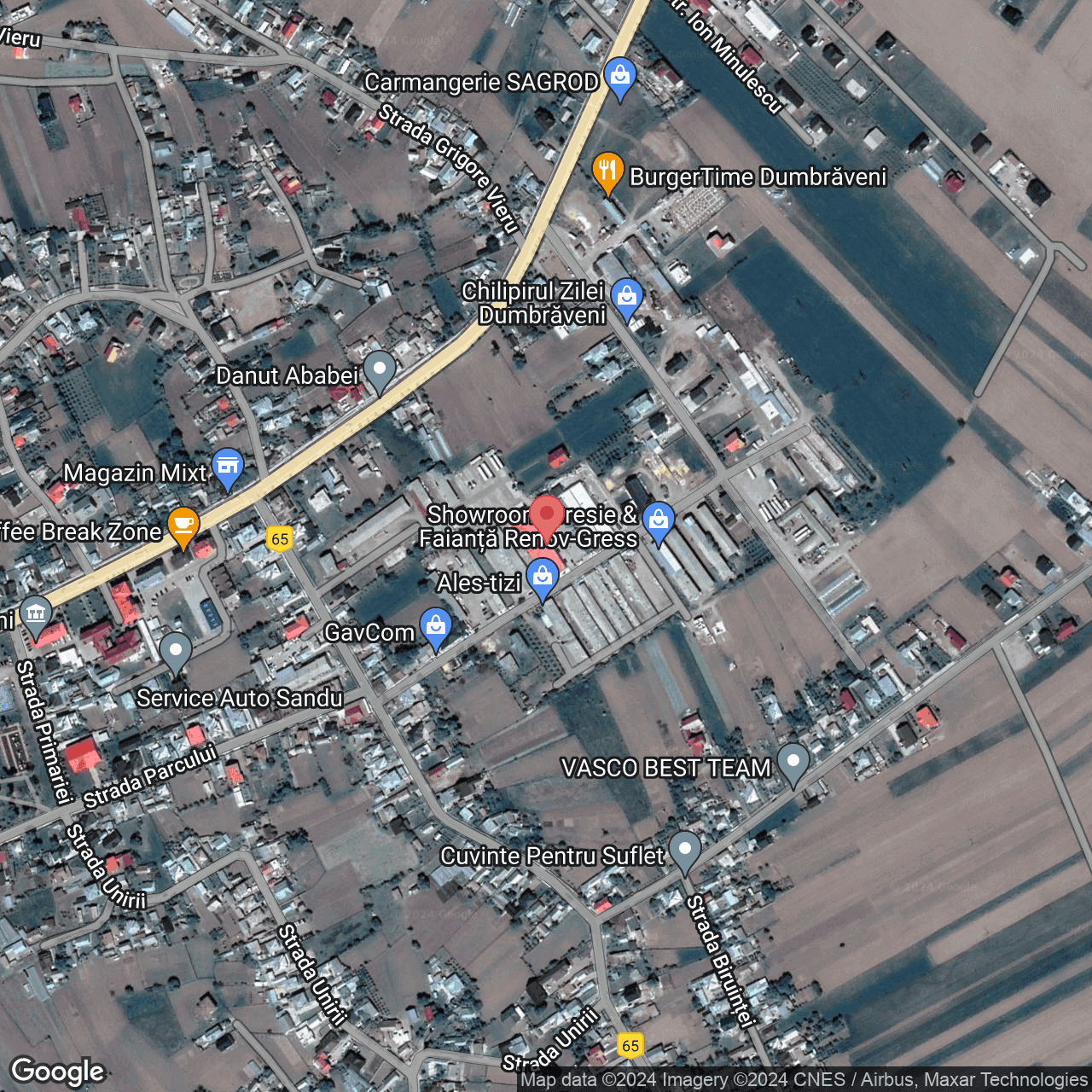 Poza harta hybrid, zoom 16, adresa Dumbraveni Suceava, , judetul