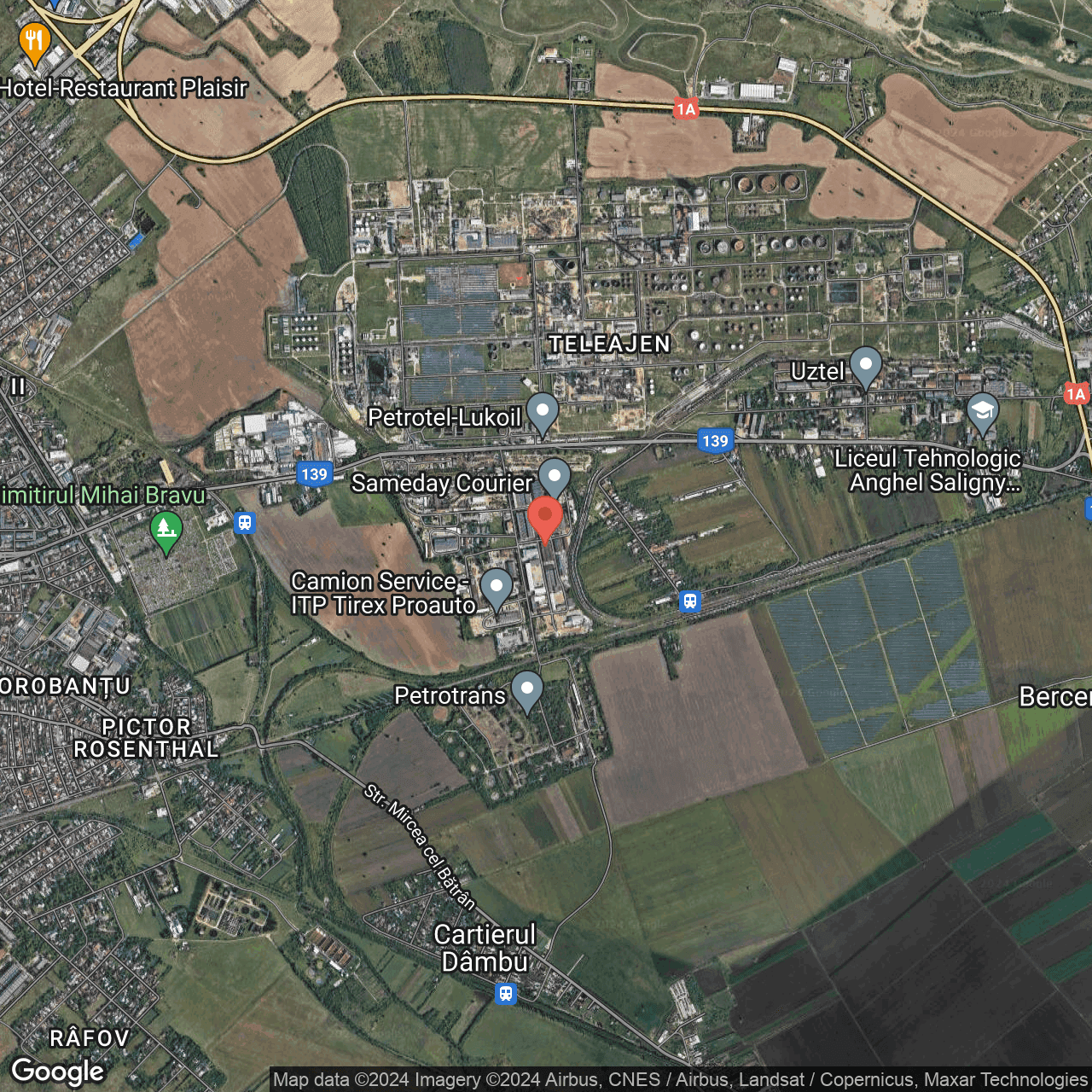 Poza harta hybrid, zoom 14, adresa Ploiești, str. Pompelor nr. 3, , judetul