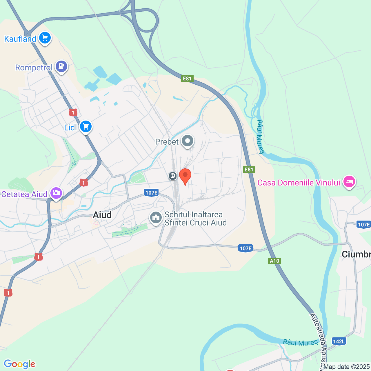 Poza harta streetview, zoom 14, adresa Aiud, str. Vulcan, nr. 2-10, , judetul