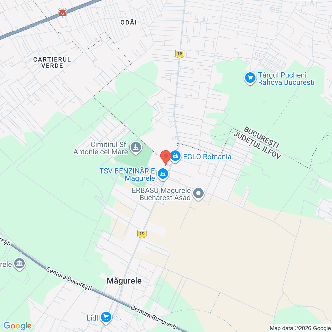 Poza harta streetview, zoom 14, adresa Magurele, str.Atomistilor nr.12, jud.Ilfov, , judetul