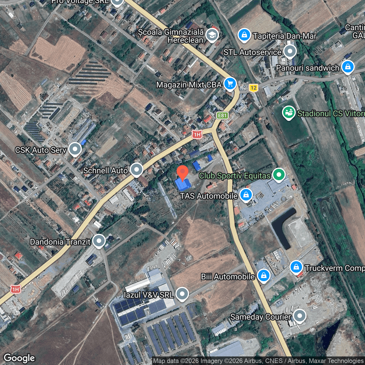 Poza harta hybrid, zoom 16, adresa Hereclean Salaj, , judetul