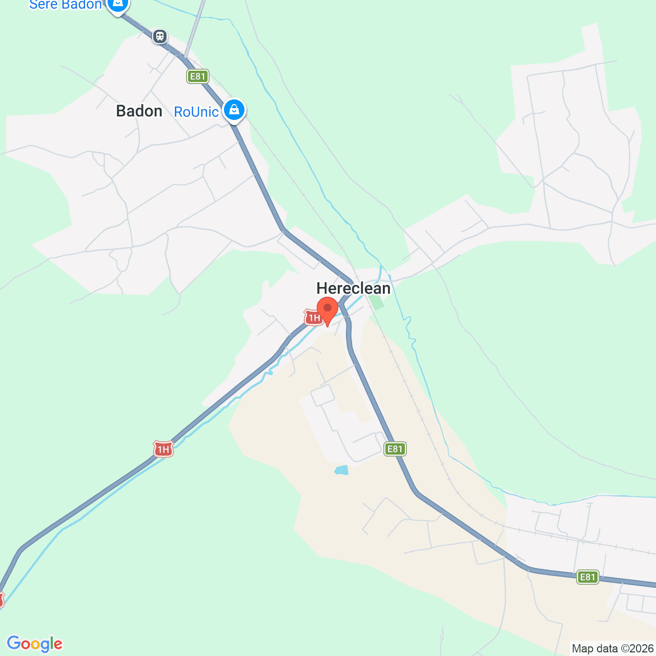 Poza harta streetview, zoom 14, adresa Hereclean Salaj, , judetul