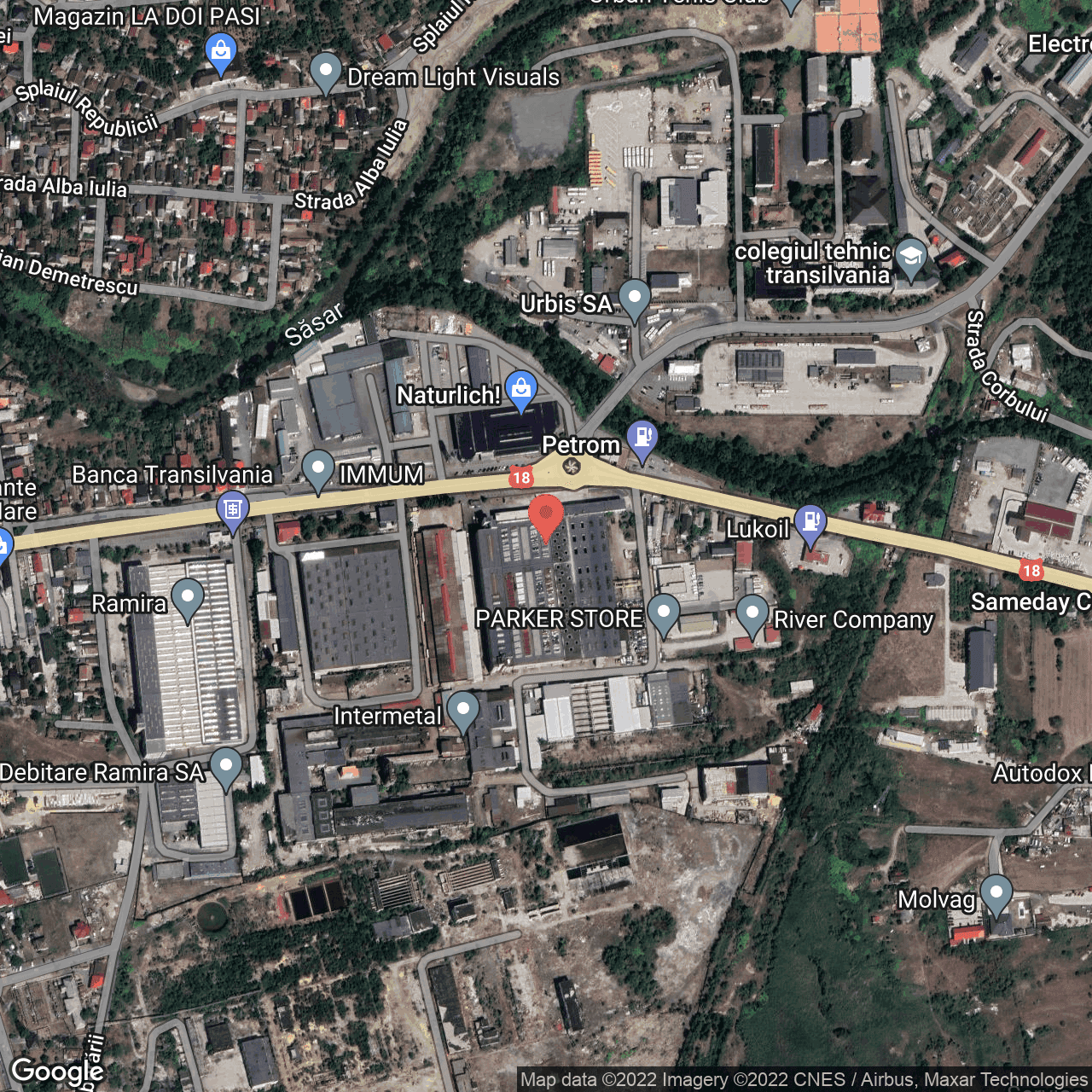 Poza harta hybrid, zoom 16, adresa Baia Mare, judetul Maramures