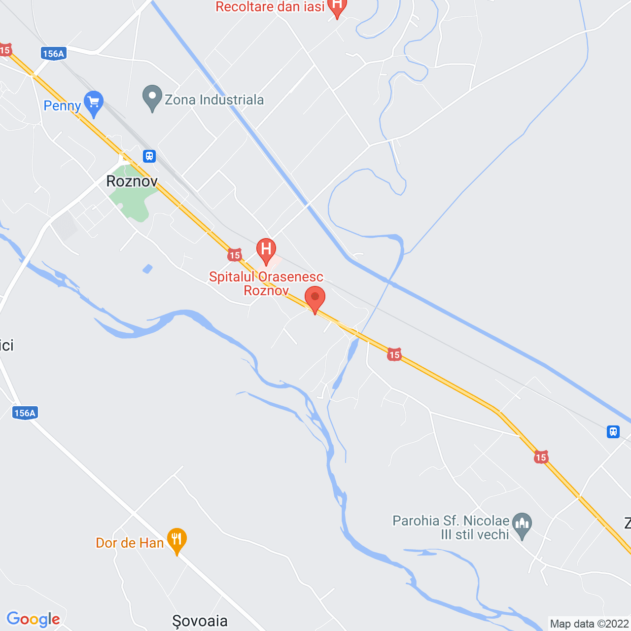 Poza harta streetview, zoom 14, adresa Nicolae Roznovanu 1, Roznov, judetul Neamt