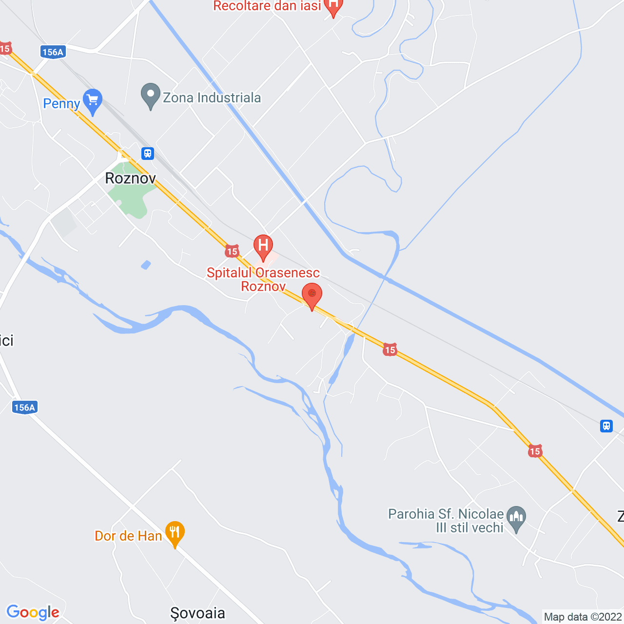 Poza harta streetview, zoom 14, adresa Nicolae Roznovanu 1, Roznov, judetul Neamt