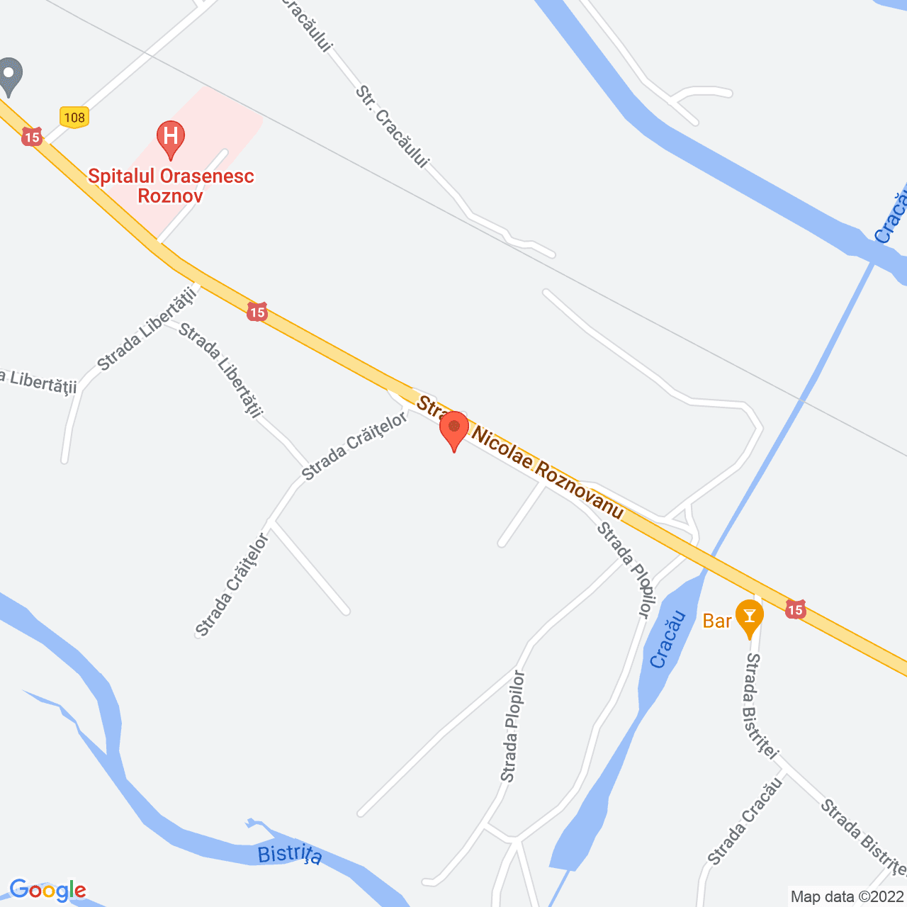 Poza harta streetview, zoom 16, adresa Nicolae Roznovanu 1, Roznov, judetul Neamt