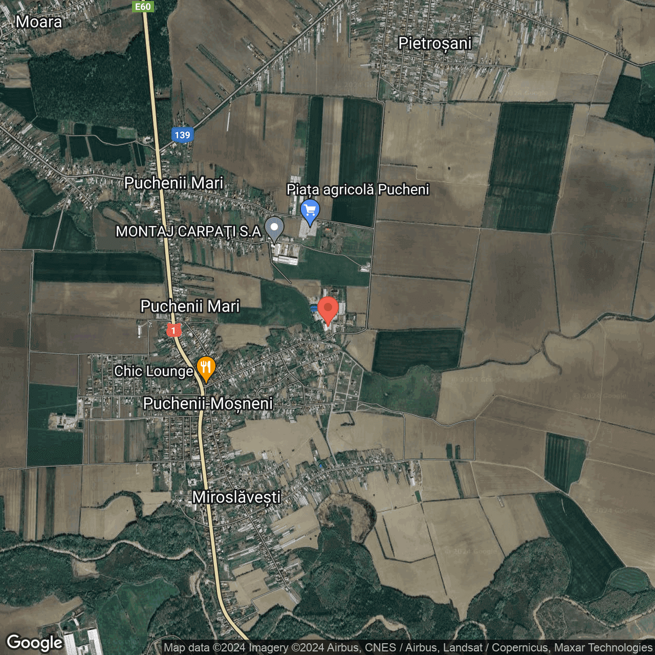 Poza harta hybrid, zoom 14, adresa Puchenii Mosneni, , judetul