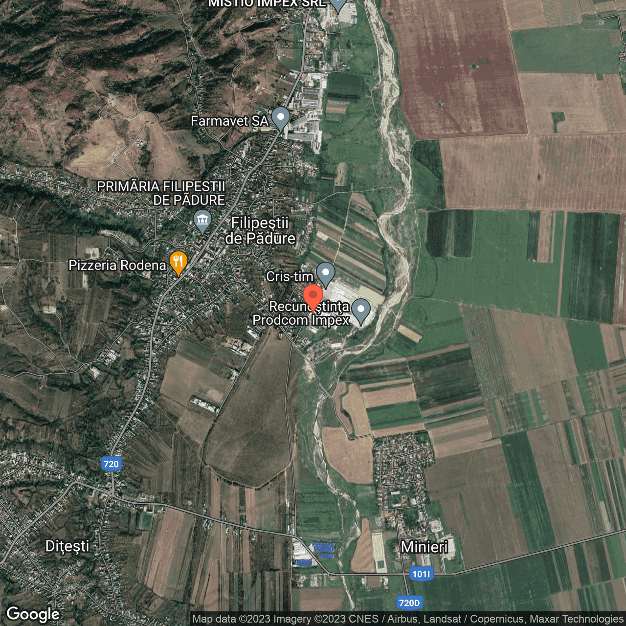 Poza harta hybrid, zoom 14, adresa Filipestii de Padure, , judetul