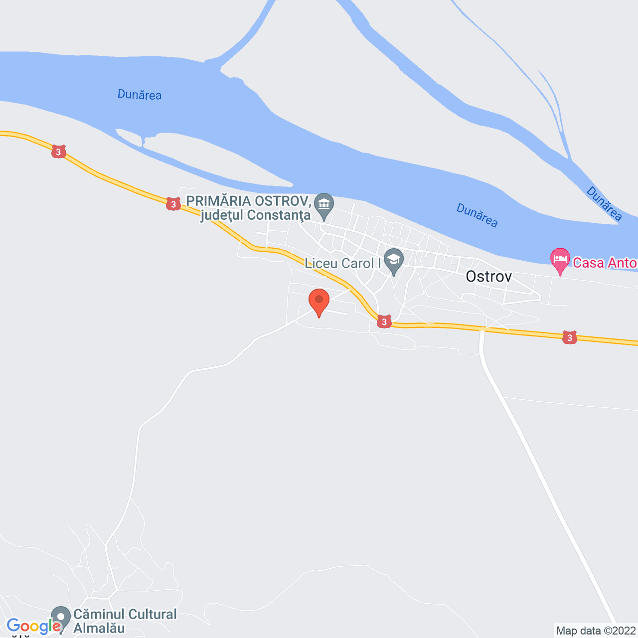 Poza harta streetview, zoom 14, adresa Ostrov, Ostrov, judetul Constanta