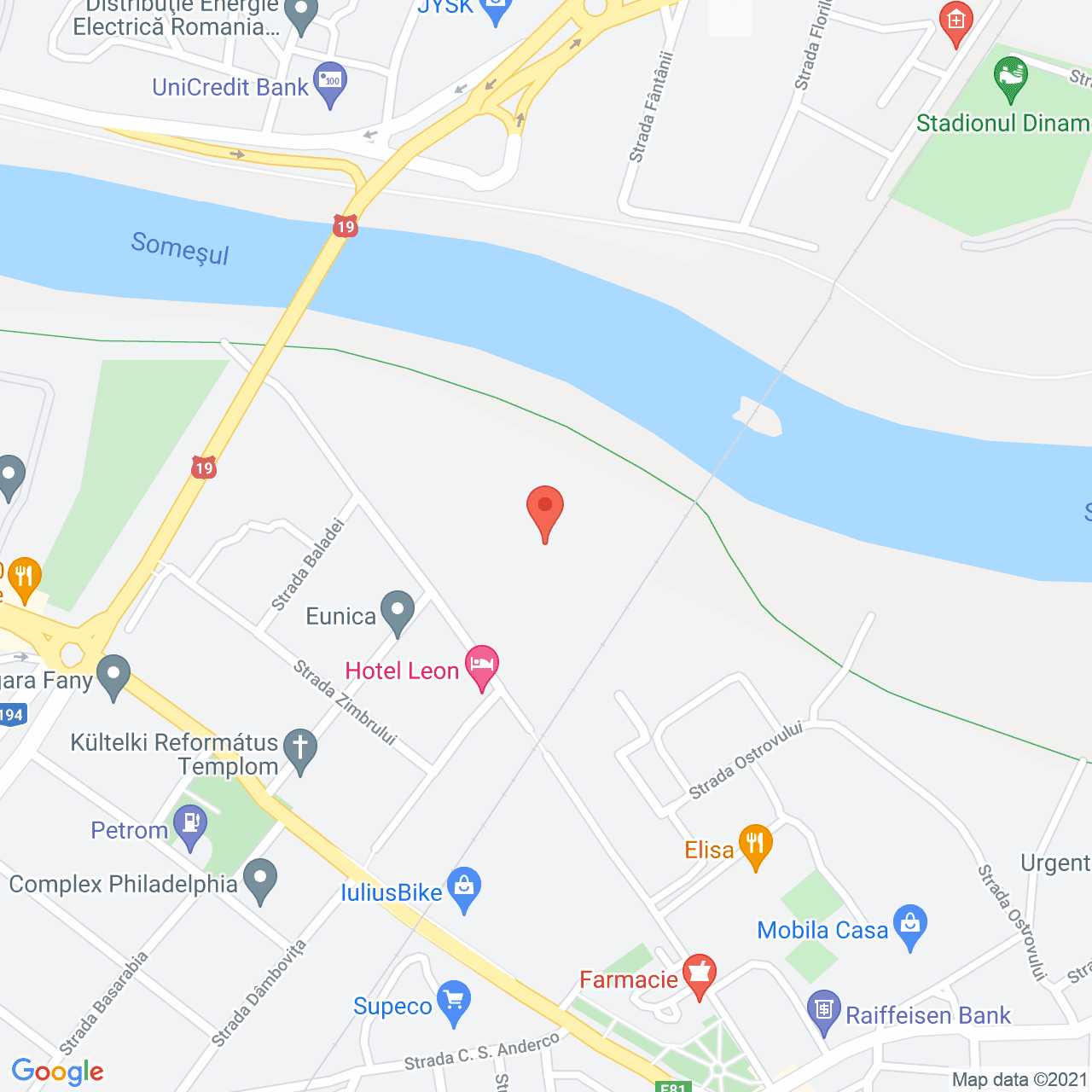 Poza harta streetview, zoom 16, adresa Uzinei 6-8 Satu Mare, Satu Mare, judetul Suceava