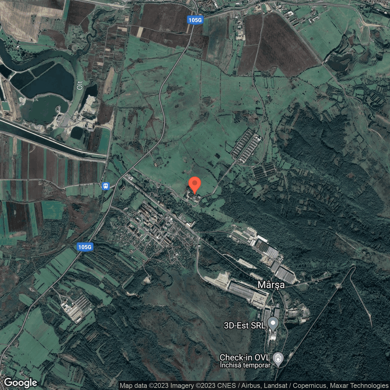 Poza harta hybrid, zoom 14, adresa Marsa Sibiu , , judetul