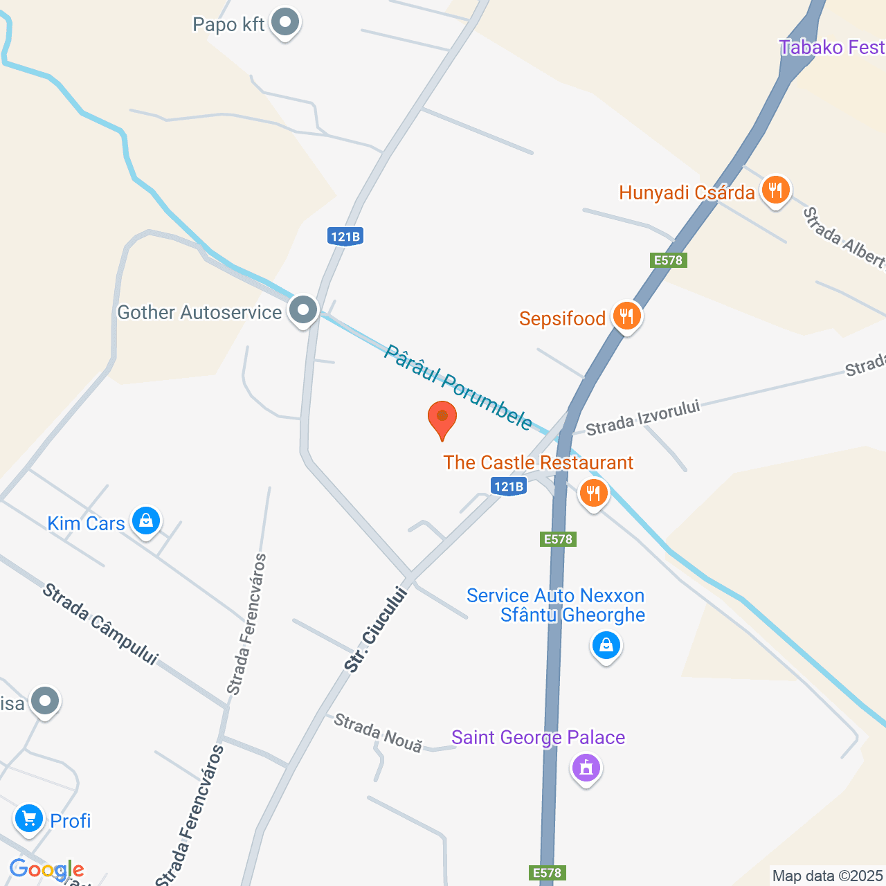 Poza harta streetview, zoom 16, adresa SFANTU GHEORGHE, STR. CIUCULUI NR. 149, , judetul