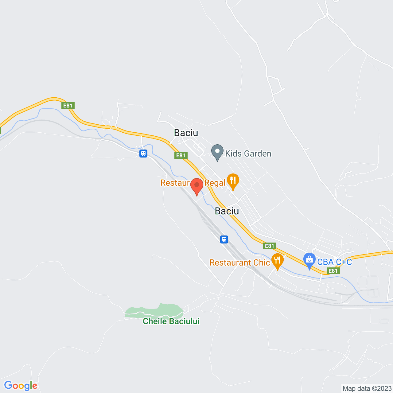 Poza harta streetview, zoom 14, adresa Baciu Cluj, , judetul