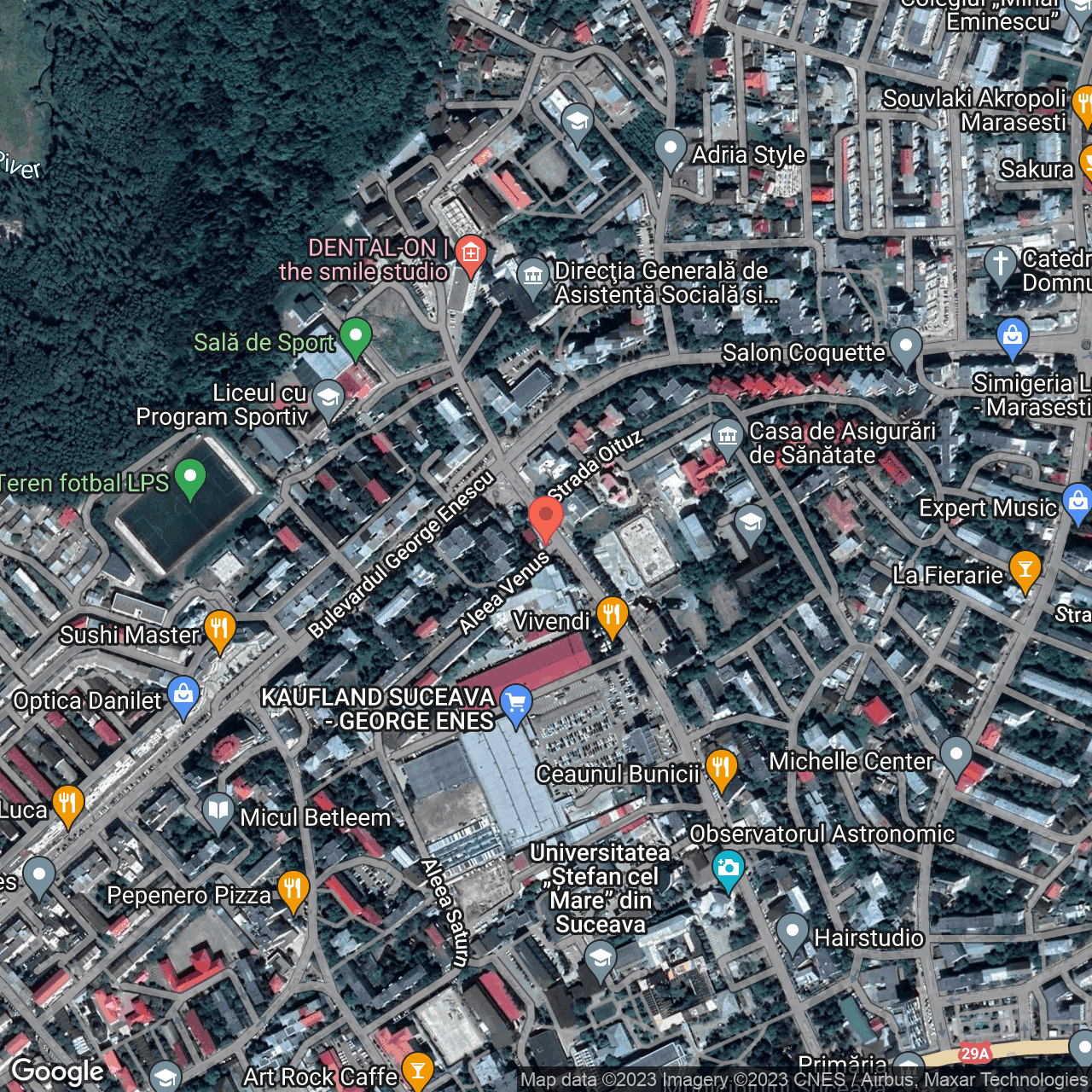 Poza harta hybrid, zoom 16, adresa Aleea Venus Suceava, , judetul