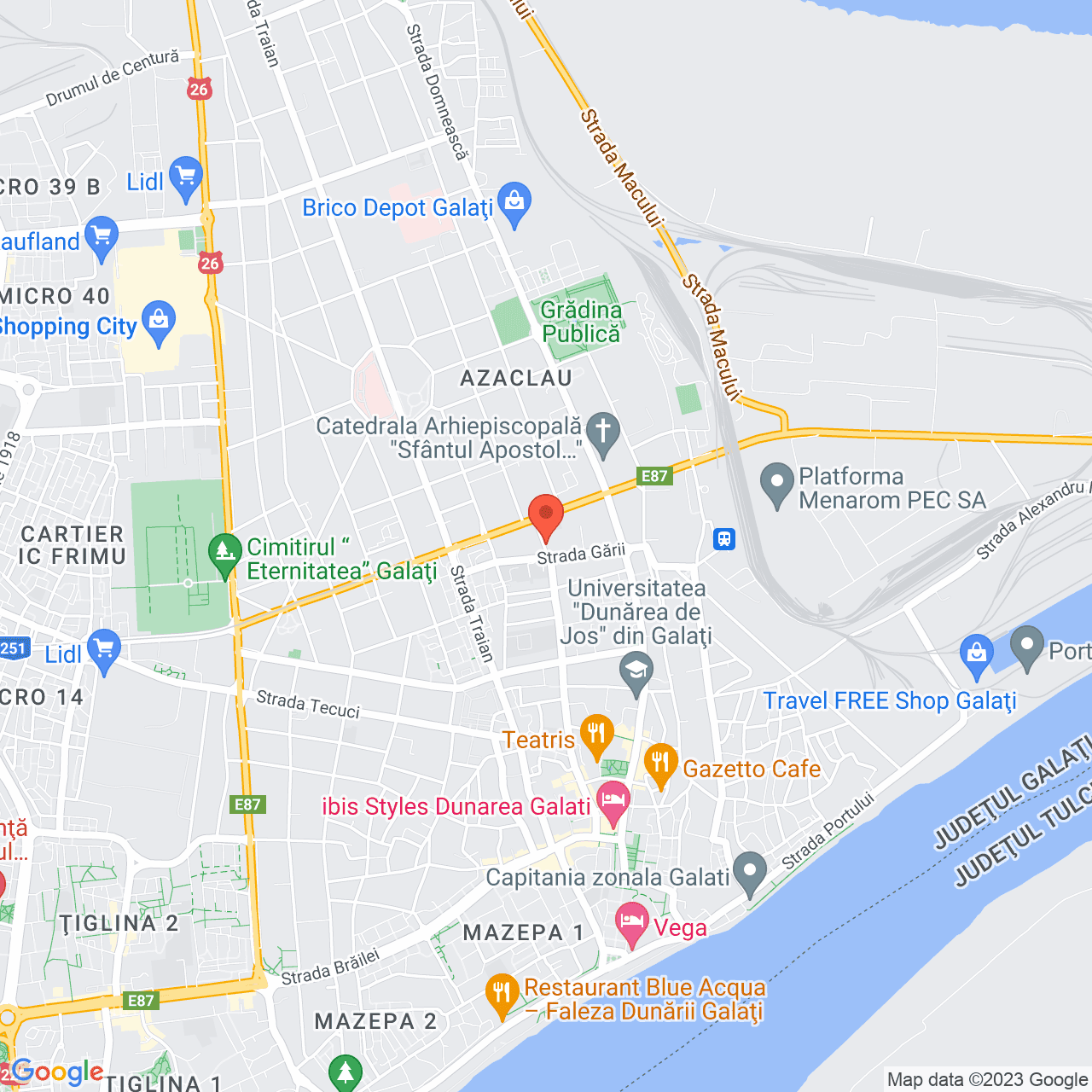 Poza harta streetview, zoom 14, adresa Galati, , judetul