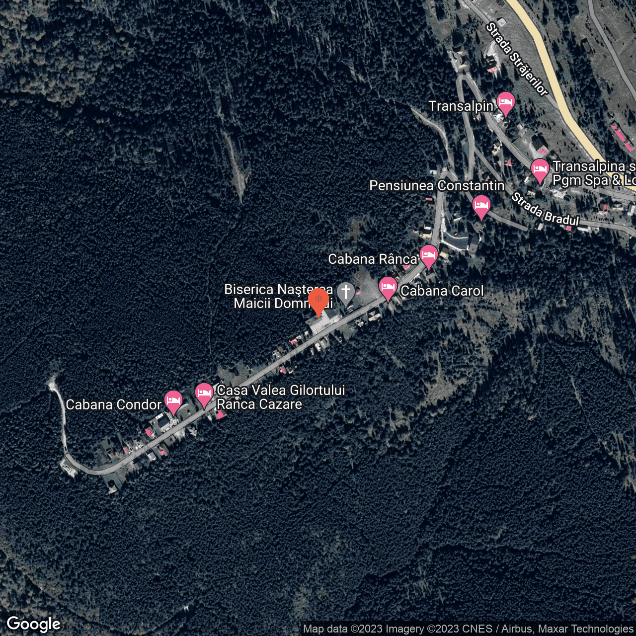 Poza harta hybrid, zoom 16, adresa Strada Gilort Ranca, , judetul