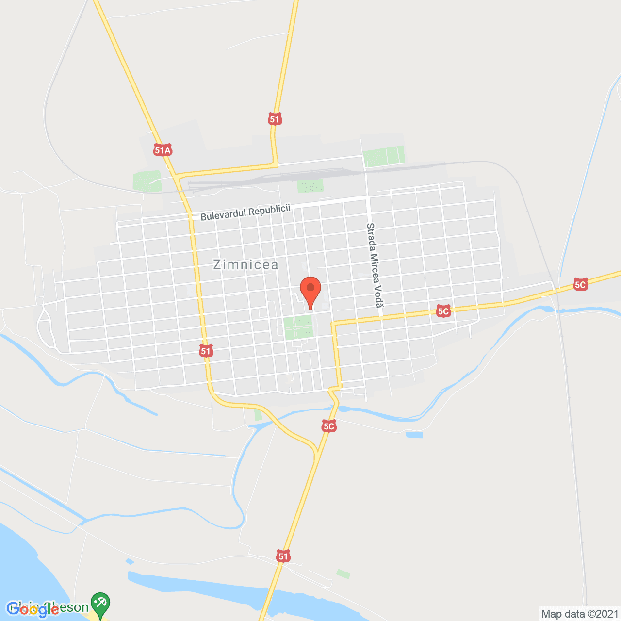 Poza harta streetview, zoom 14, adresa Zimnicea, Zimnicea, judetul Teleorman