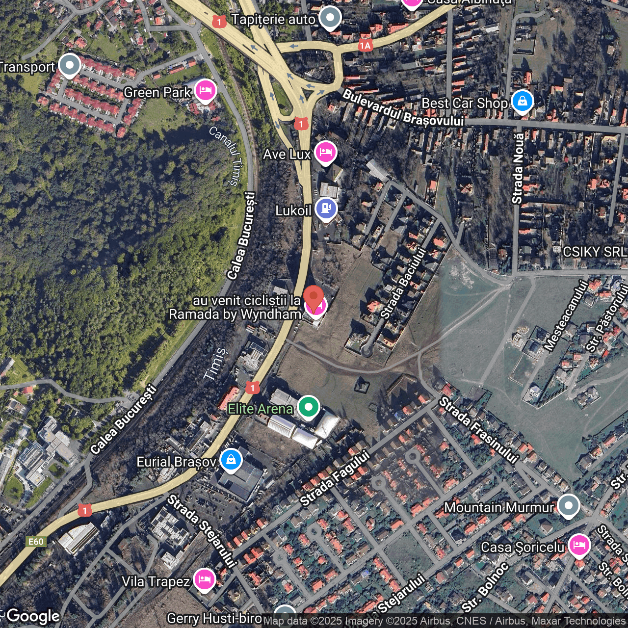 Poza harta hybrid, zoom 16, adresa Sacele, Calea Bucuresti nr.13, , judetul