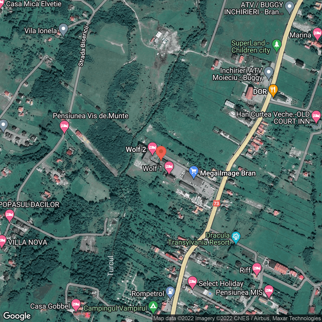 Poza harta hybrid, zoom 16, adresa Tohanu Nou, Zarnesti, judetul Brasov