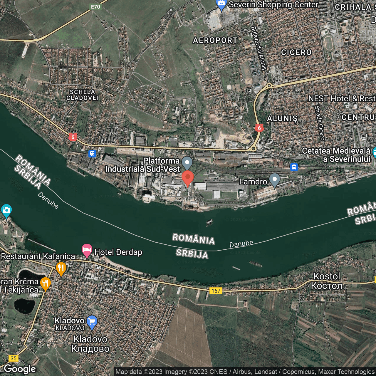 Poza harta hybrid, zoom 14, adresa Portile de Fier nr. 9, , judetul