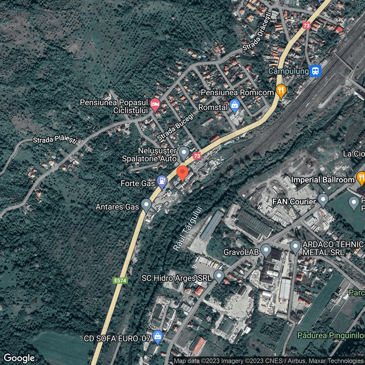 Poza harta hybrid, zoom 16, adresa Strada Walter Mărăcineanu 1 Câmpulun, , judetul