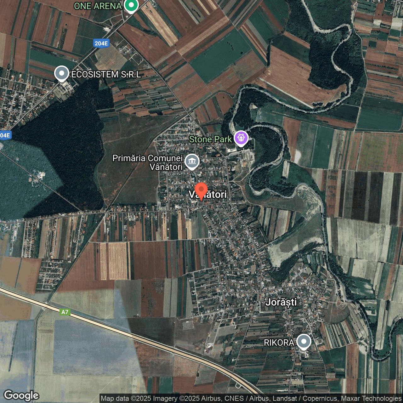 Poza harta hybrid, zoom 14, adresa Vanatori, str. Primariei nr. 2 Vrancea, , judetul