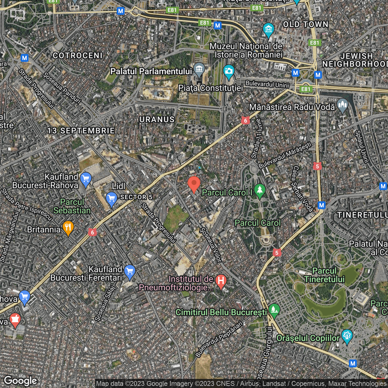 Poza harta hybrid, zoom 14, adresa Dumitru Tacu 28 Bucuresti, , judetul