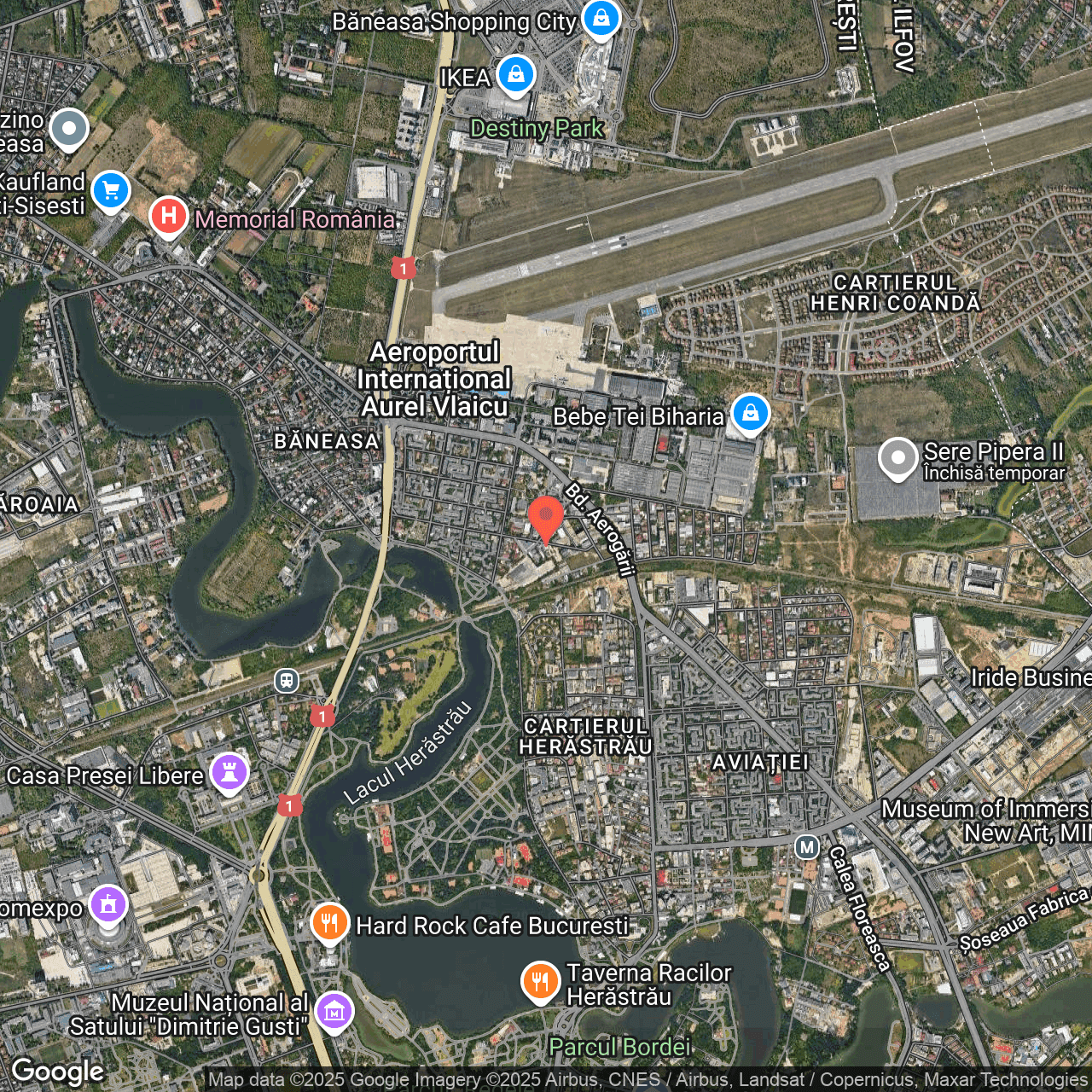 Poza harta hybrid, zoom 14, adresa Strada Amiral Horia Macelariu, nr. 24, Sector 1, Bucuresti, , judetul