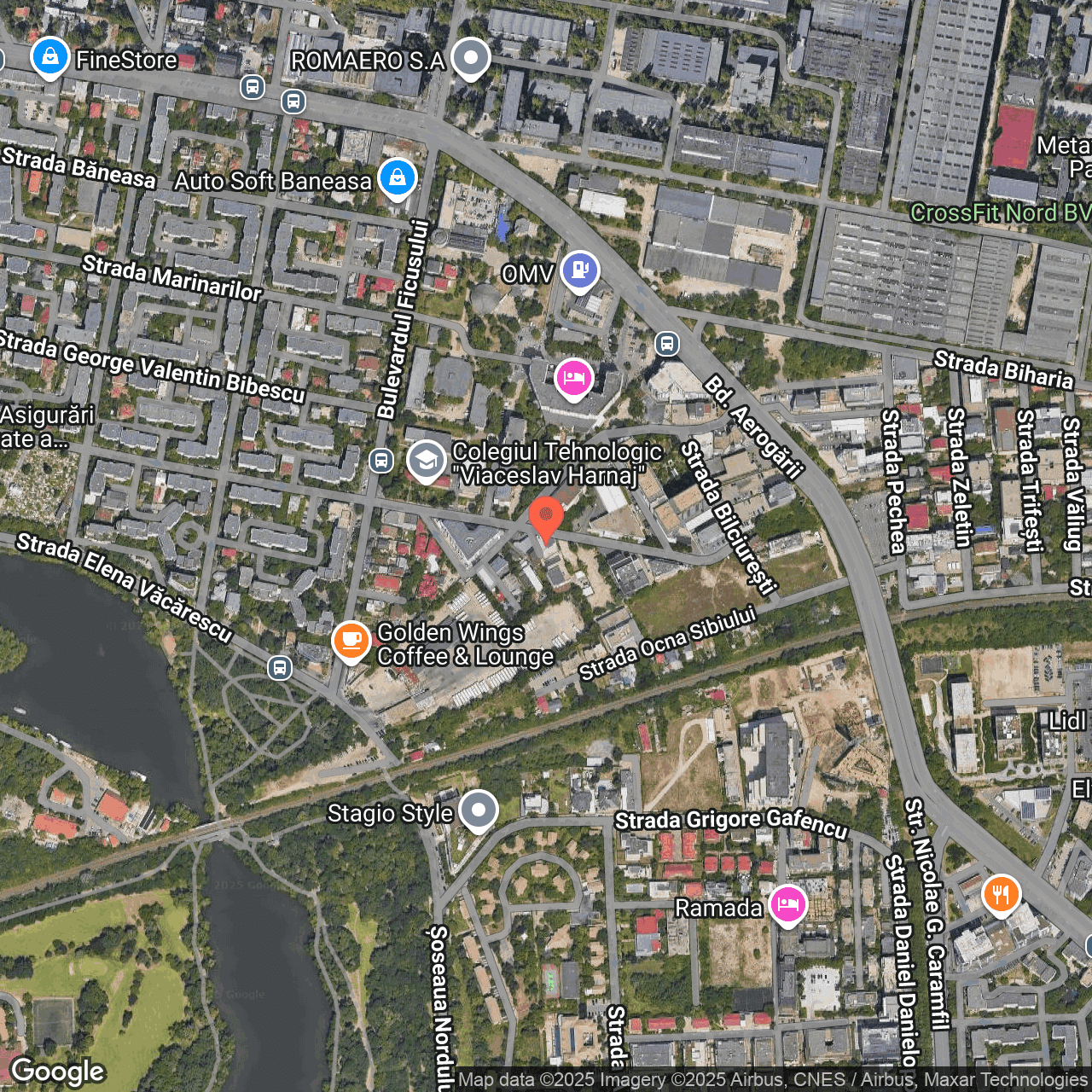 Poza harta hybrid, zoom 16, adresa Strada Amiral Horia Macelariu, nr. 24, Sector 1, Bucuresti, , judetul