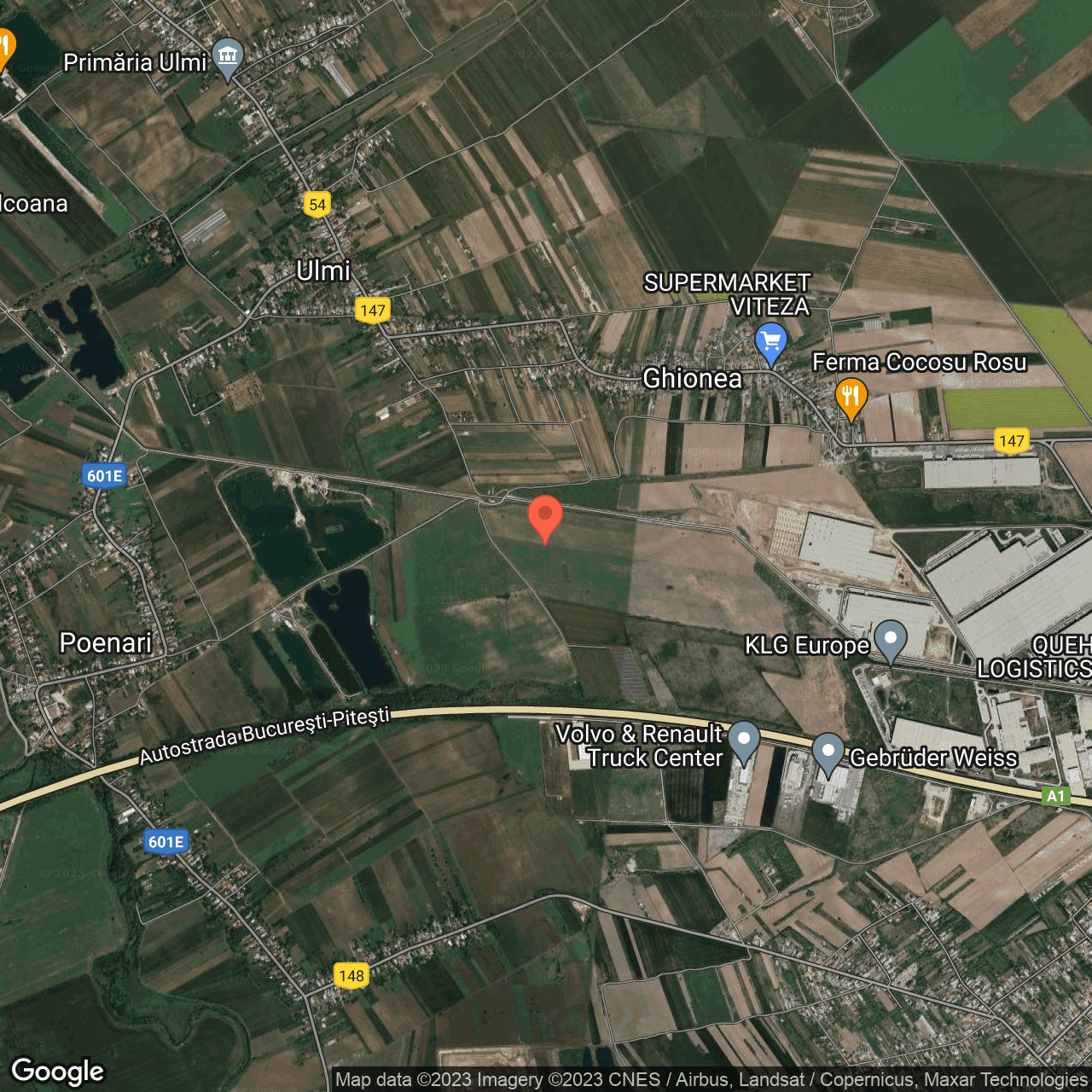 Poza harta hybrid, zoom 14, adresa Bolintin Deal, , judetul