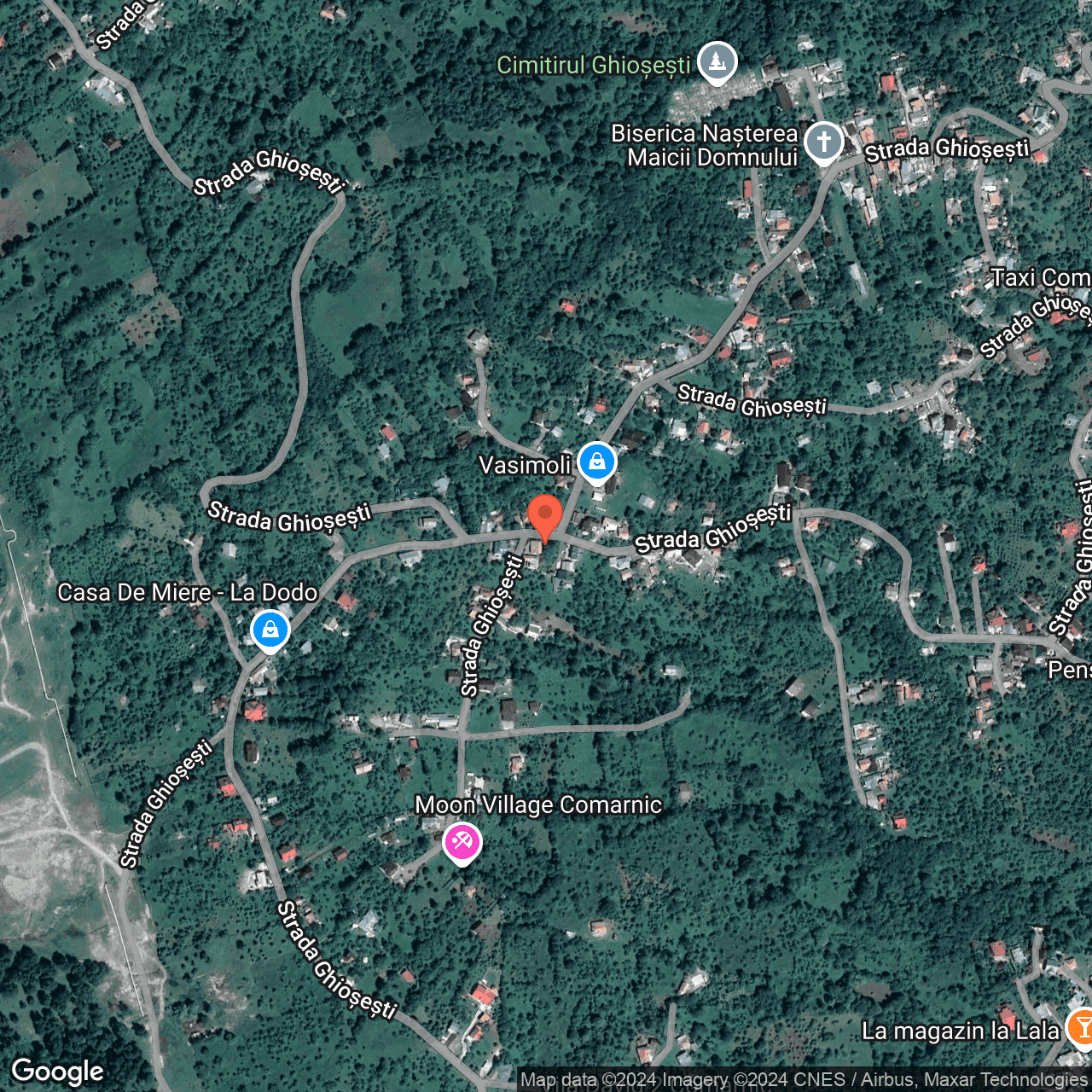 Poza harta hybrid, zoom 16, adresa Comarnic, str. Ghiosesti, nr.308, , judetul