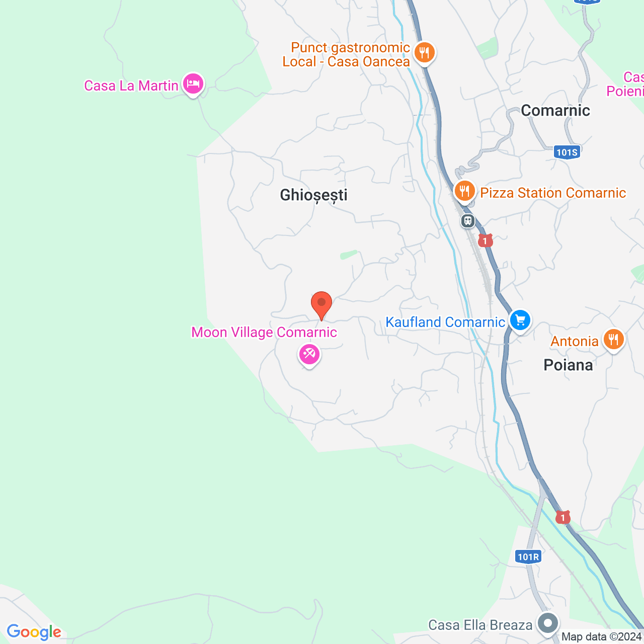 Poza harta streetview, zoom 14, adresa Comarnic, str. Ghiosesti, nr.308, , judetul