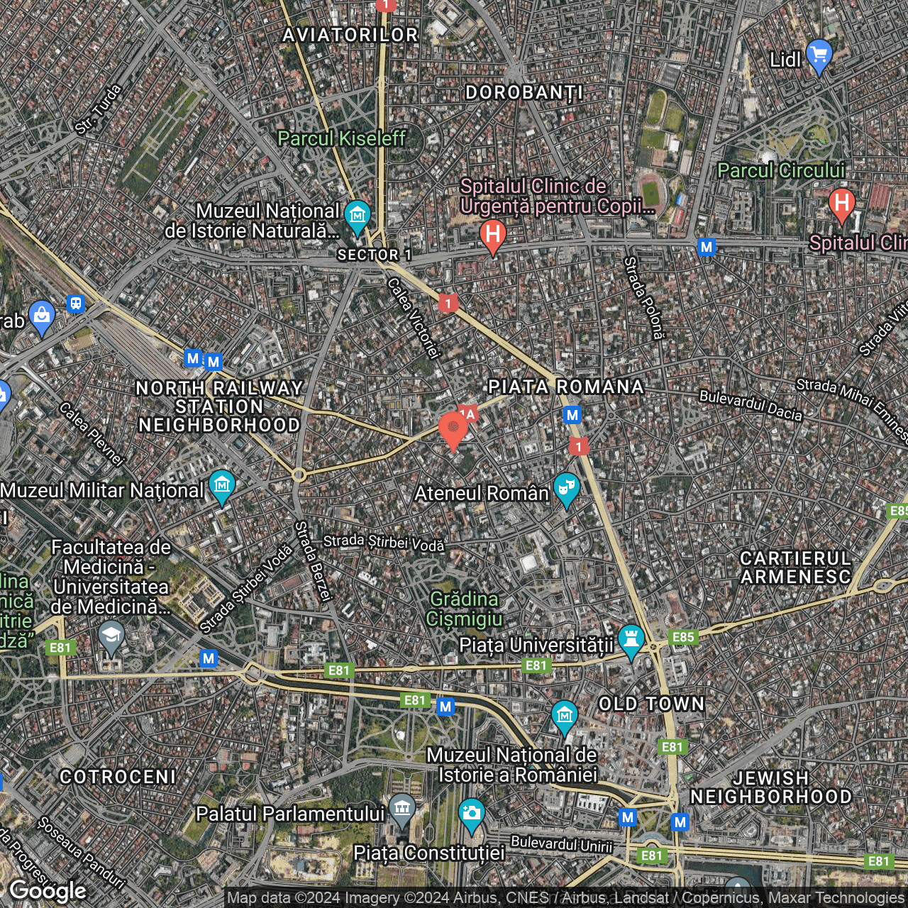 Poza harta hybrid, zoom 14, adresa Strada General Constantin Budișteanu 11, , judetul