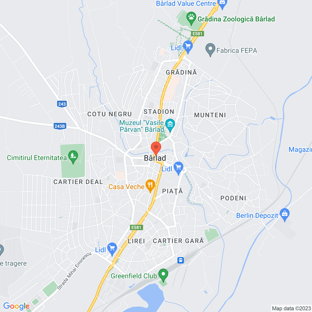 Poza harta streetview, zoom 14, adresa Ion Iacomi 54 Barlad, , judetul